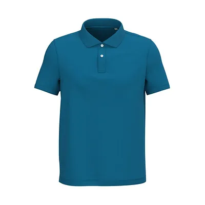 Eco-responsible piqué polo shirt for men