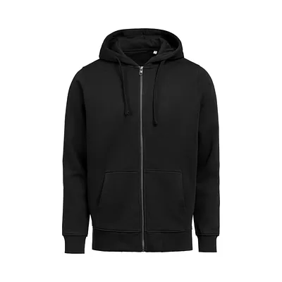 Sudadera con capucha y cremallera Negra Premium Regular Fit