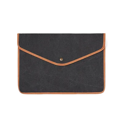 Funda para portátil 16" de lona reciclada VINGA Bosler GRS