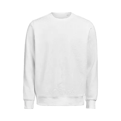 Sudadera cuello redondo Blanca Premium Regular Fit