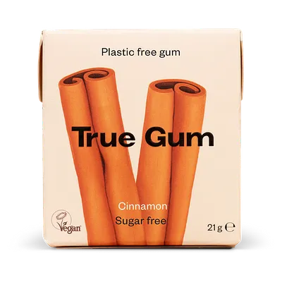 Chicle sin azúcar sabor canela
