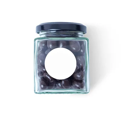 Tarro vidrio cacahuetes de chocolate 212ml