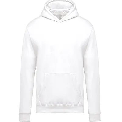 Sudadera blanca capucha niños