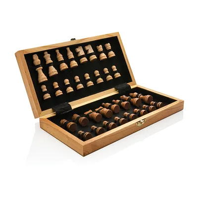 Juego de ajedrez plegable Luxury de madera