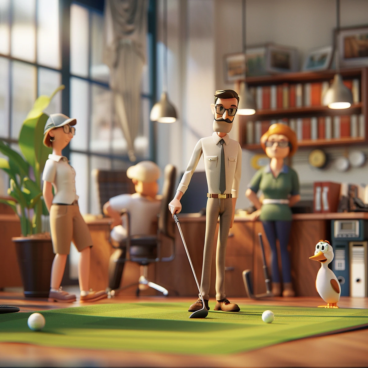 Torneo de Mini Golf de Oficina para equipos