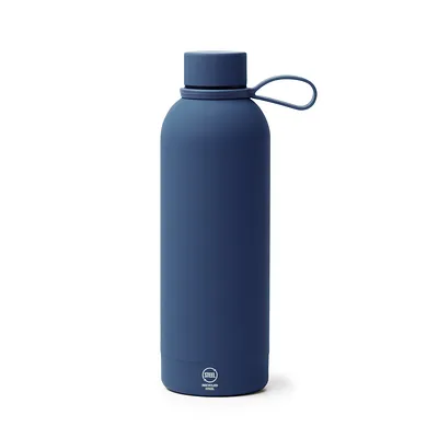 Botella 500ml pared simple con agarre Navy
