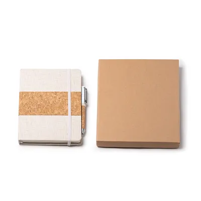 Set Bolígrafo/Libreta Beret Natural
