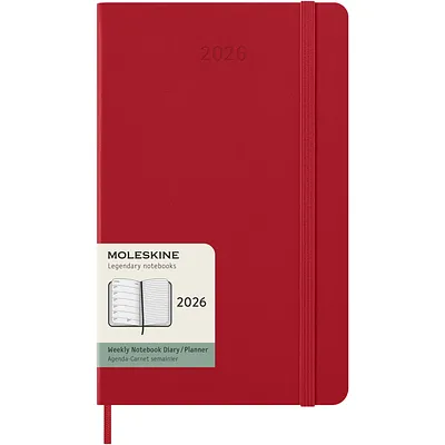Planificador semanal L con tapa dura de 12 meses "Moleskine"