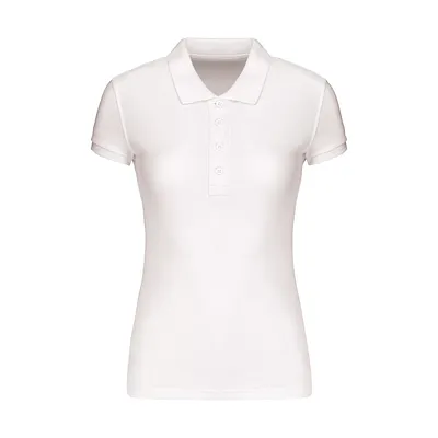 Women's organic piqué polo